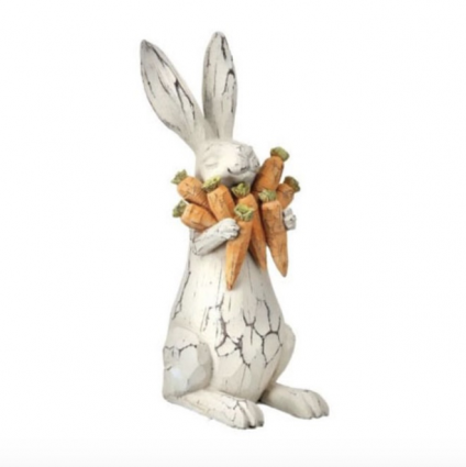 Bunny Holding Carrots 11"T