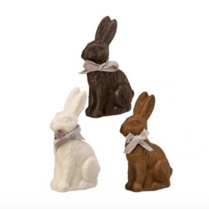 Assortment Chocolate Bunnies with a Bow