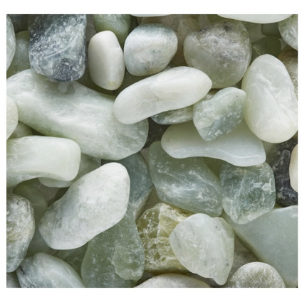 Polished Stone Jade Pebbles 5lb Bag