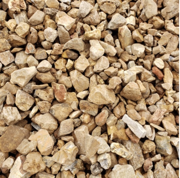 2" Buffalo River Rock cu yd