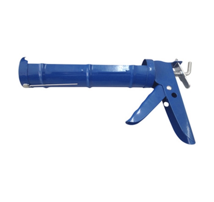 Blue 9" Ratchet Caulk Gun