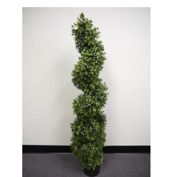 Artificial Boxwood Spiral Topiary