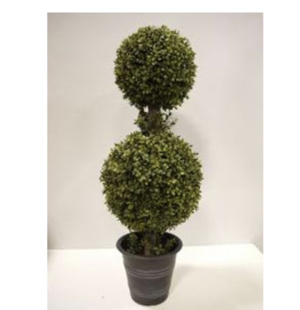 Artificial Boxwood Double Ball Topiary