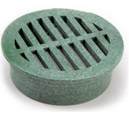 Green Round Drain Grate  4"