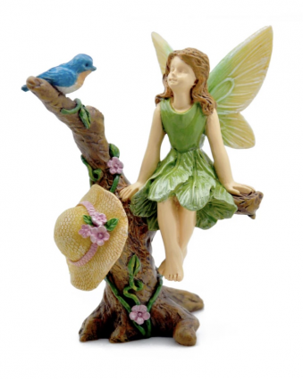 Fairy having a Conversation with a Bird