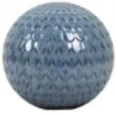 Jade Scallop Gazing Ball  9.75"