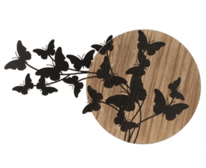 Butterfly Wall Plaque 24" X 14"H 