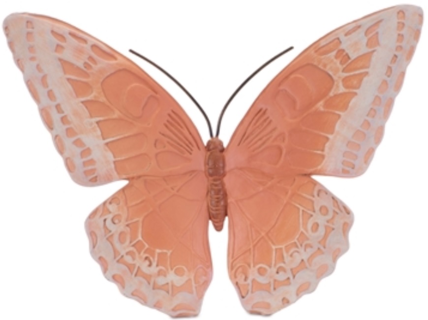 Orange Butterfly 7"L X 5"H