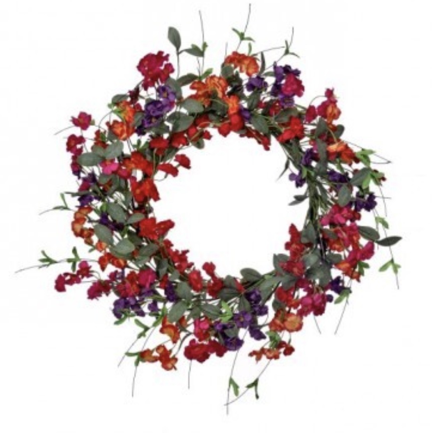 Summer Blossoms Wreath 24"