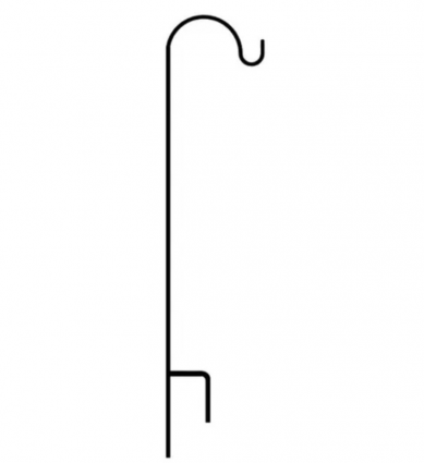 Shepherd Hook Short Single 65"