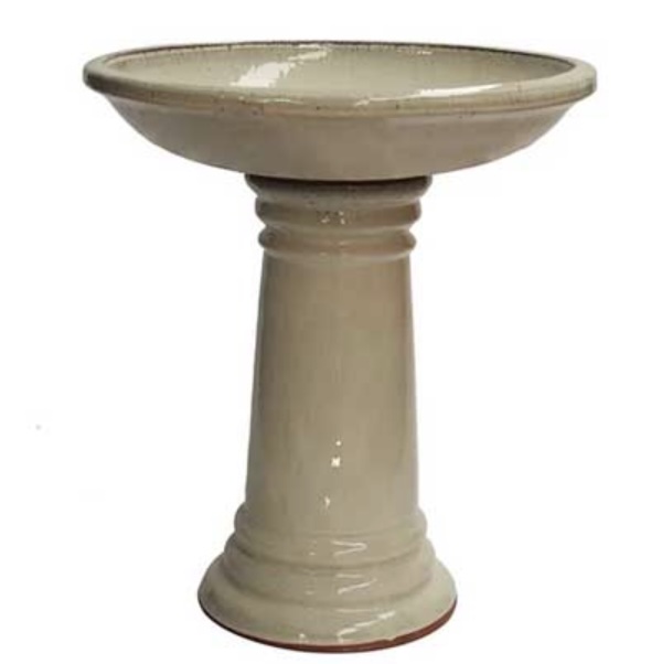 Beige Classic Birdbath