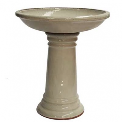 Beige Classic Birdbath