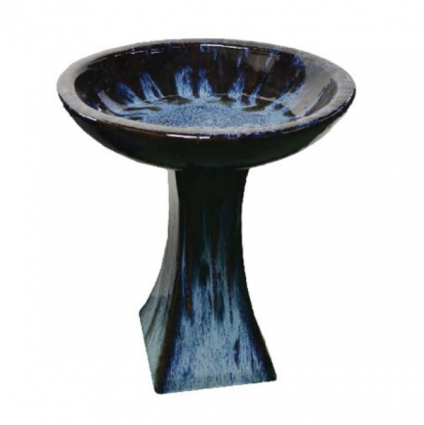 Black Cascade Birdbath