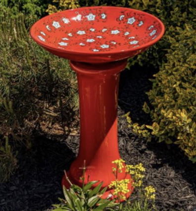 Red Alice Birdbath