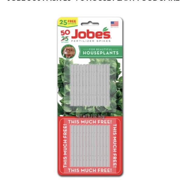 Jobes® Houseplant Food Container Spikes 13-4-5 50 pack