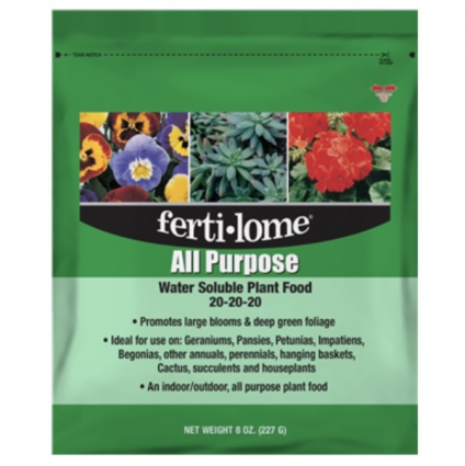 Fertilome All Purpose Water Soluble Plant Food 20-20-20   8oz