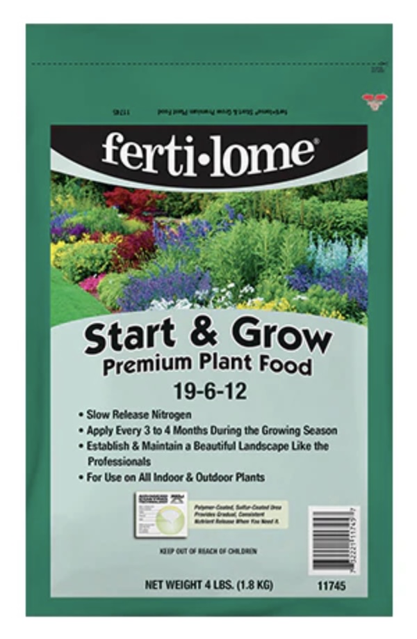 Fertilome Start & Grow Premium Plant Food 19-6-12  4lb 