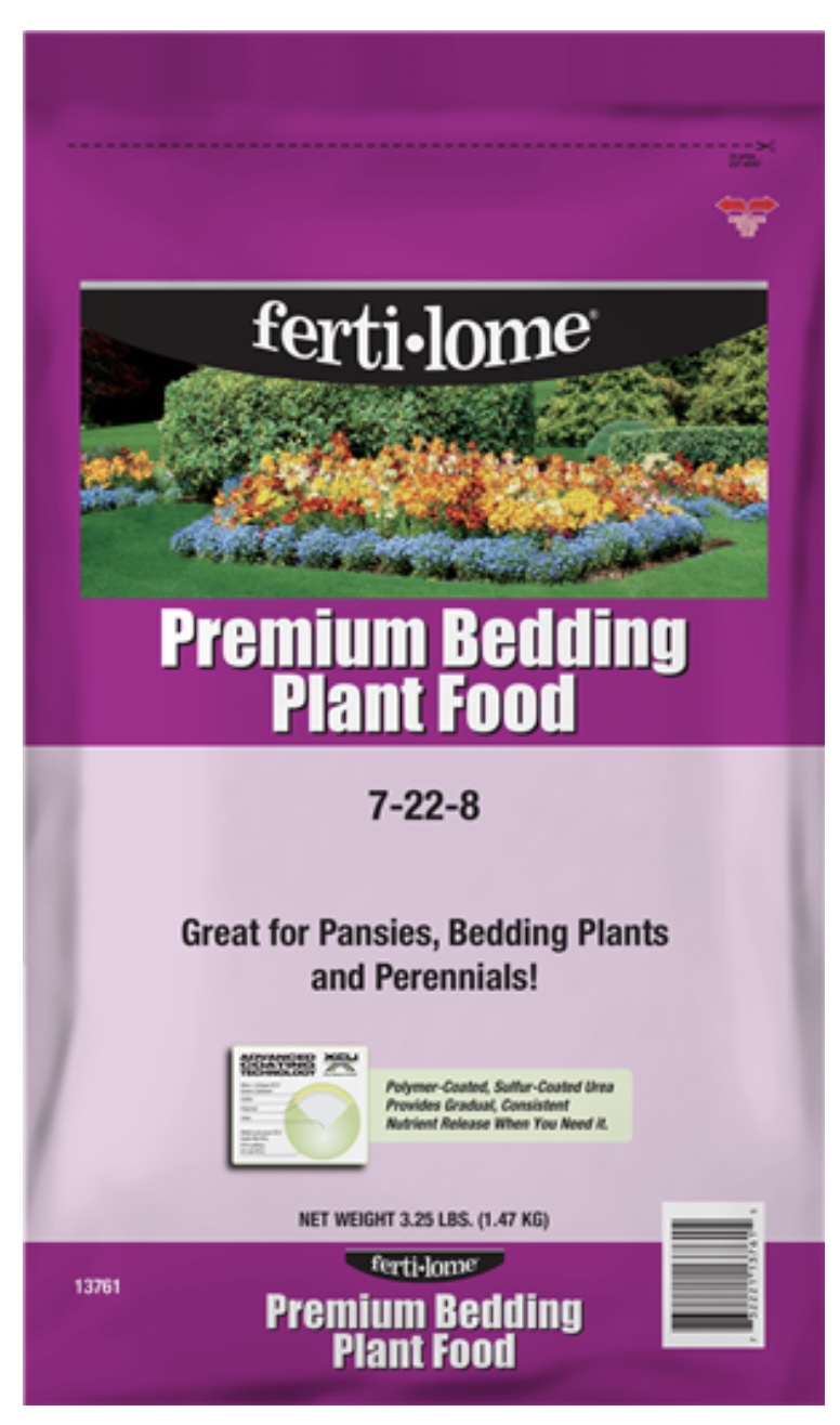 Fertilome Premium Bedding Plant Food 7-22-8  3.25lbs