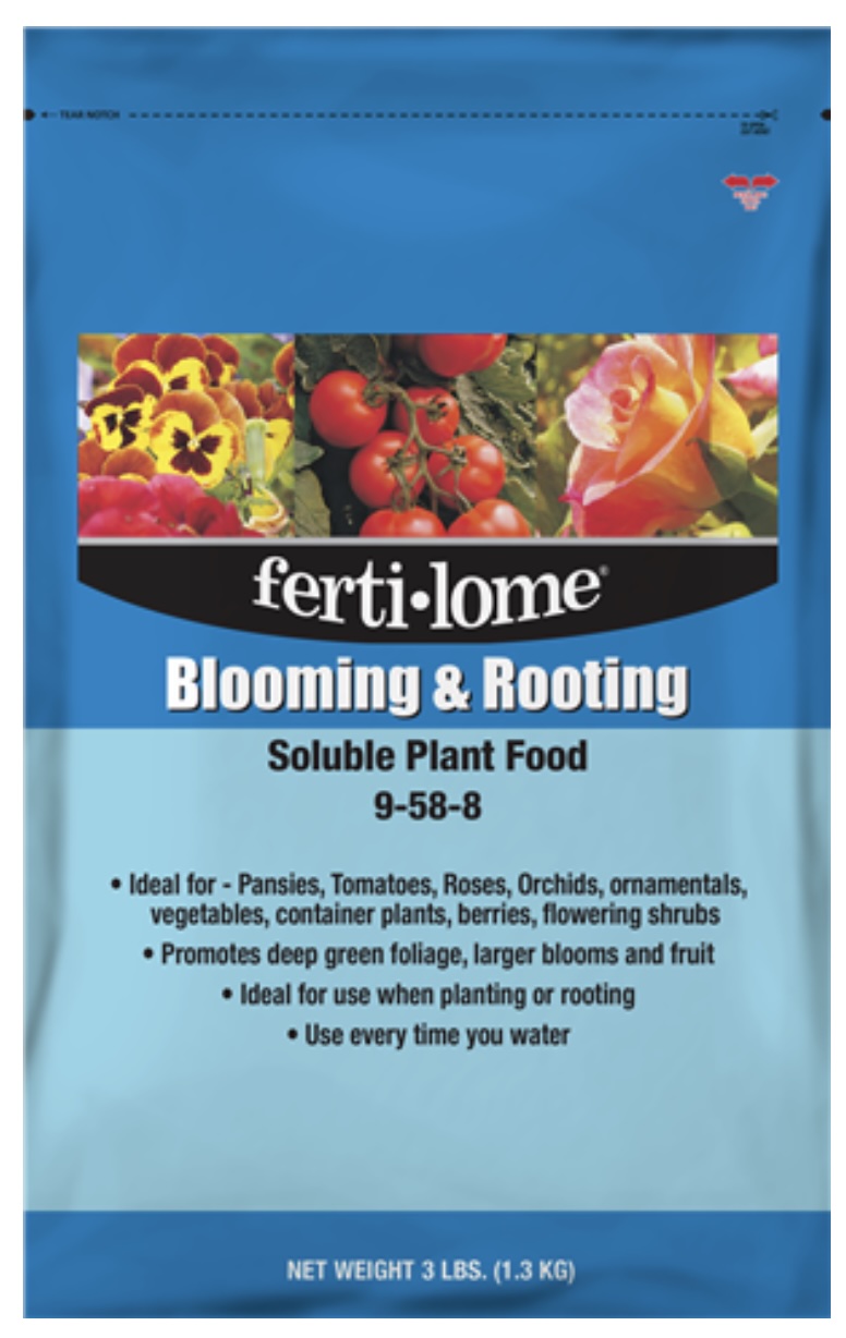 Fertilome Blooming & Rooting Soluble Plant Food 9-58-8 3lbs