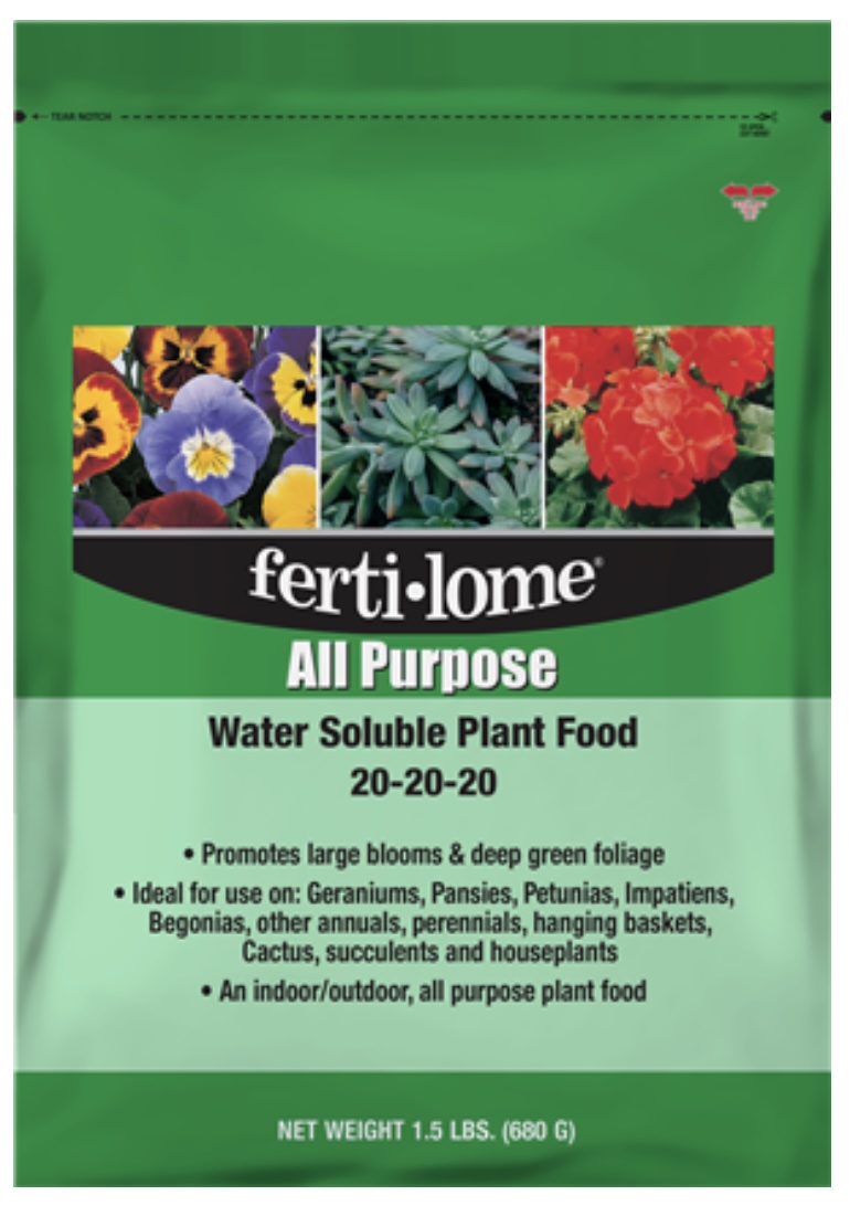 Fertilome All Purpose Water Soluble Plant Food 20-20-20 1.5lb