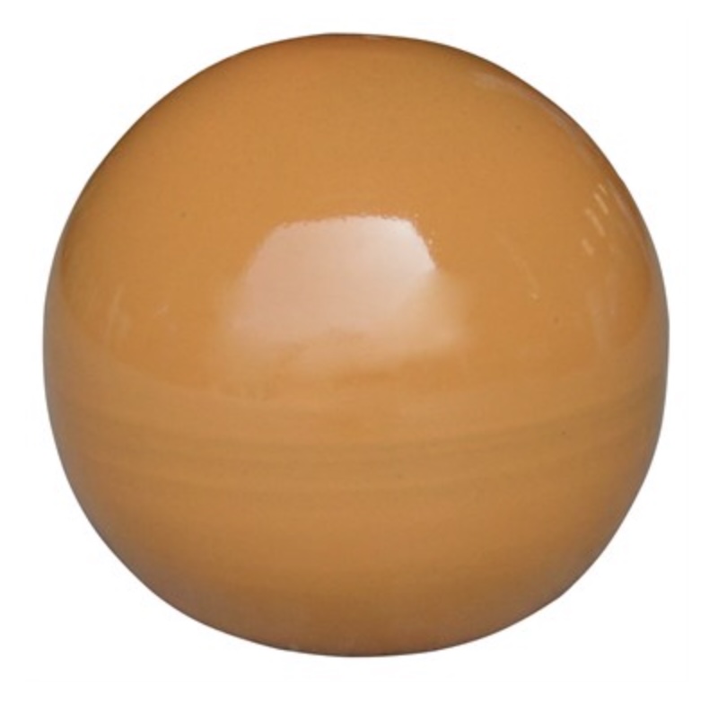 Orange Ceramic Sphere 10"