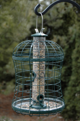 Caged Mixed Seed Tube Feeder