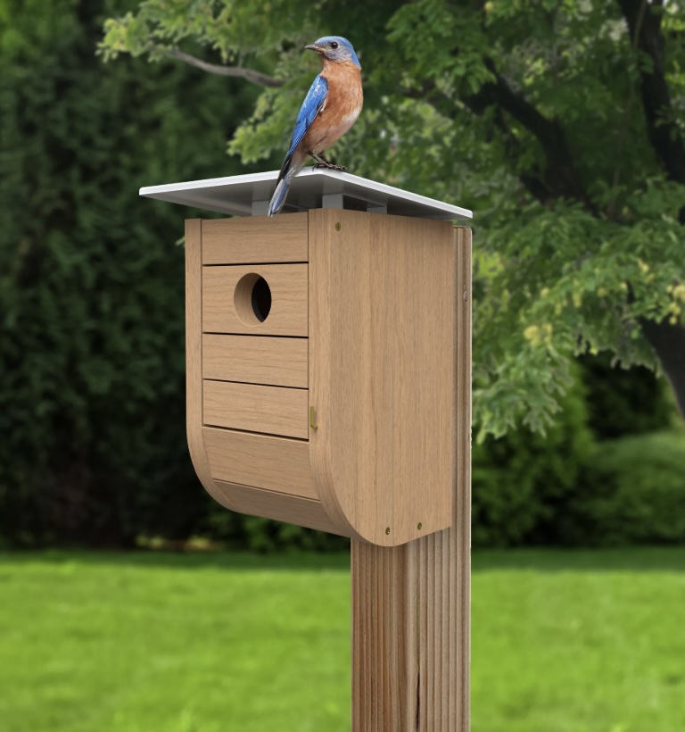 BIRDHOUSE, NORDIC BLUEBIRD