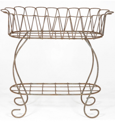 Scalloped Fernery Iron Plant Stand