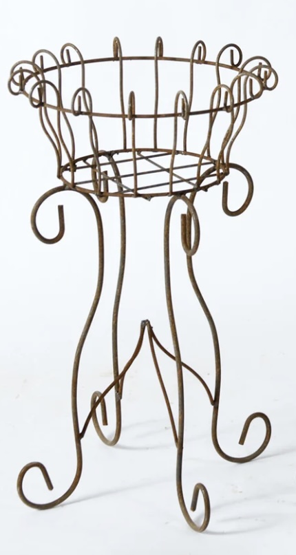 Parisian Flower Planter Plant Stand in Green