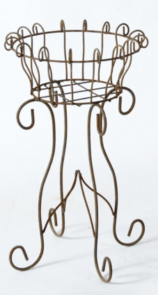 Parisian Flower Planter Plant Stand in Green