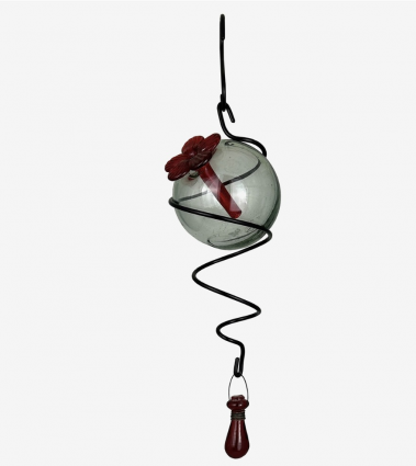 Droplet Spiral Hanging Hummingbird Feeder