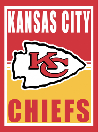 Medium Metal Wall Sign, Kansas City Chiefs