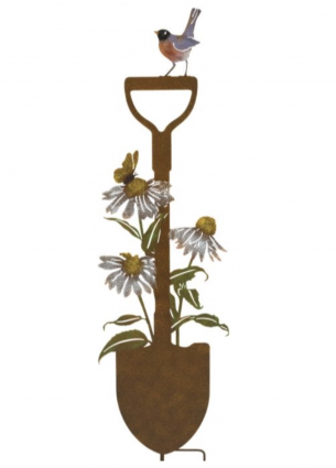  Black Eyed Susan Rustic Shovel Stake 36"