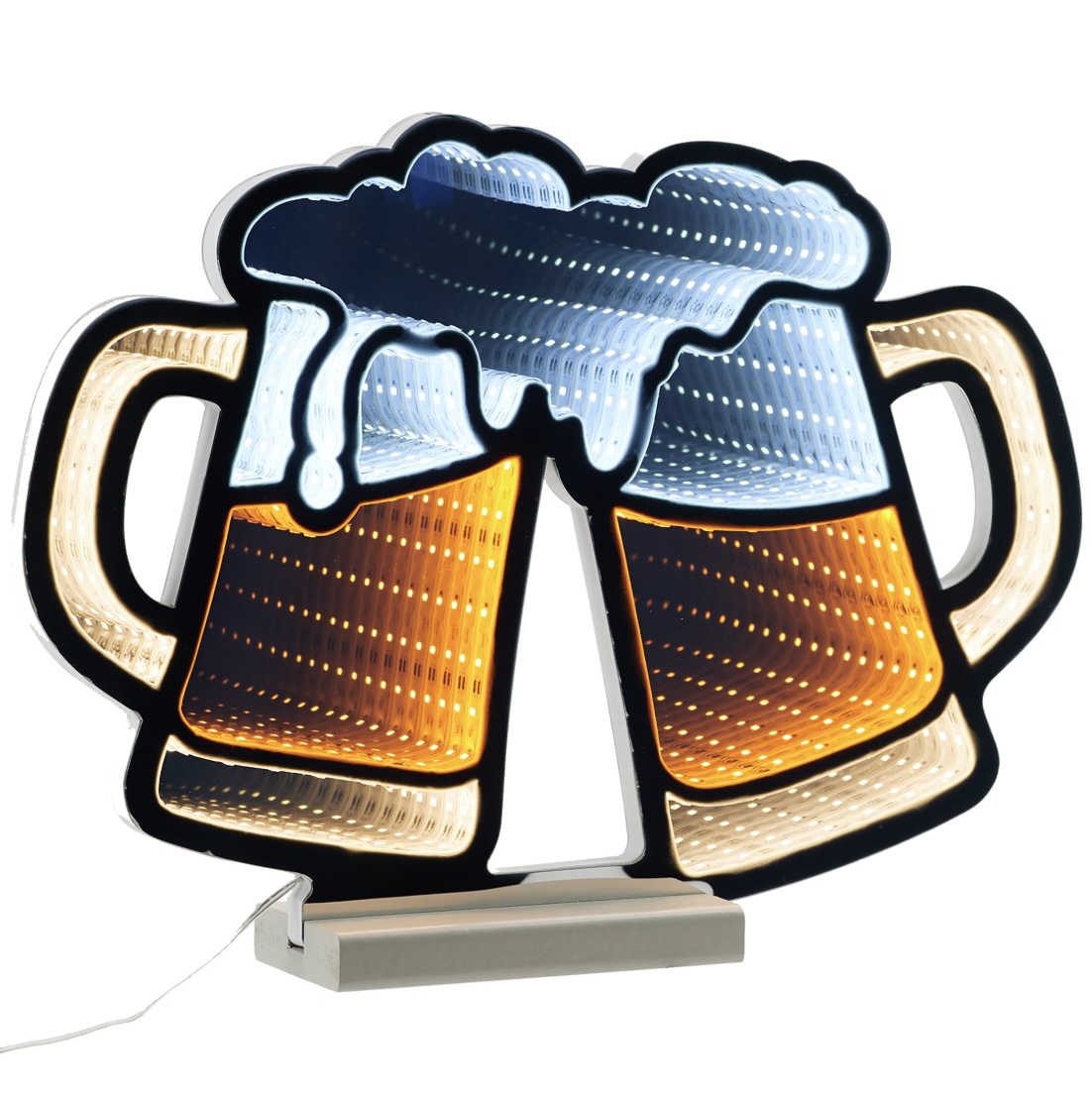 Beer Mugs Infinity Light 16" xx12"H