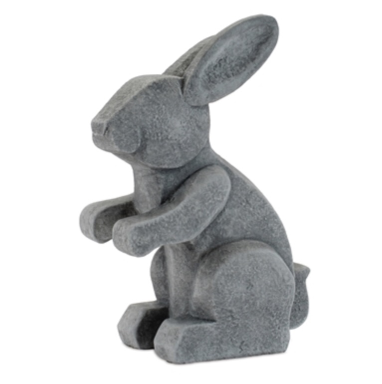 Bunny Sitting with Arms Up 6"H