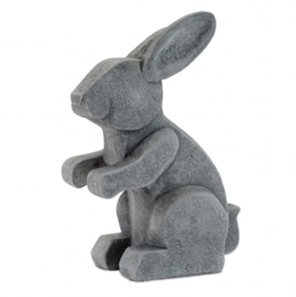 Bunny Sitting with Arms Up 6"H