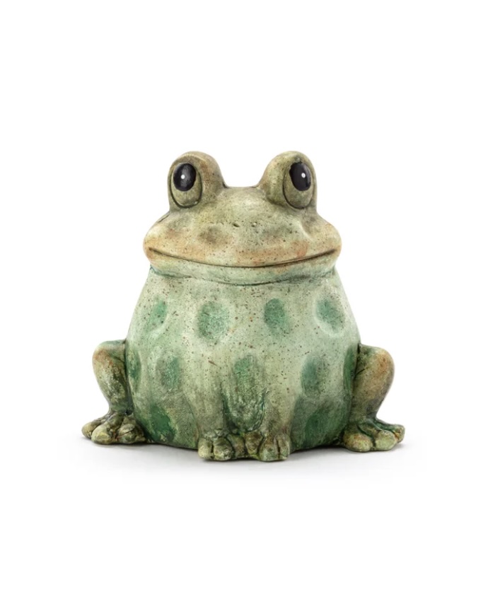 Sitting Happy Frog  3"H X 3.25"L 