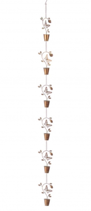 Butterfly & Flower Rain Chain 77.5"