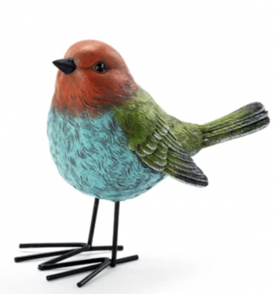 Bird with Red Head 6"L