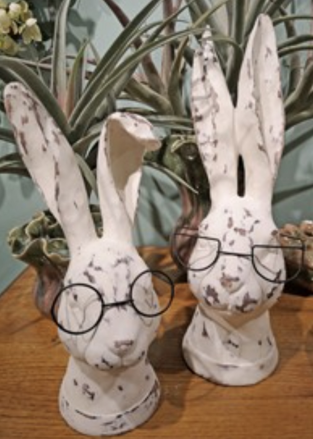 Bunny Head with Glasses 