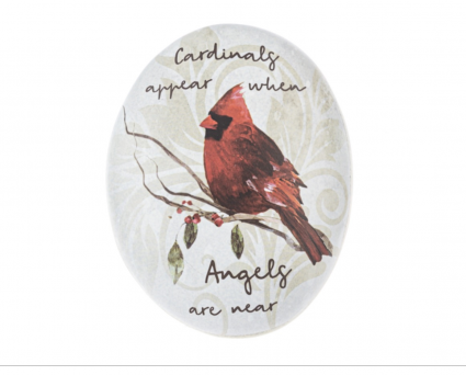 Bereavement Cardinal Memory Stone 3"