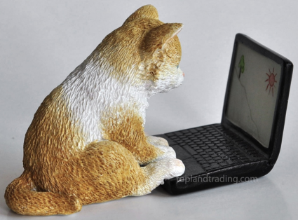 Kitten Surfing the Web