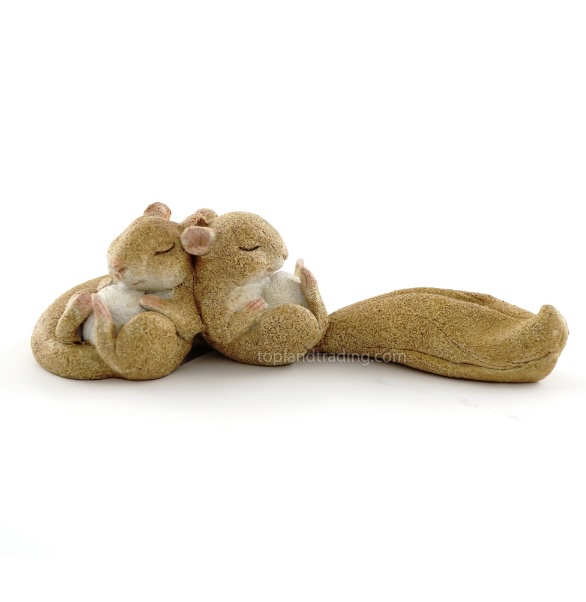 Fairy Garden Sleeping Squirrels