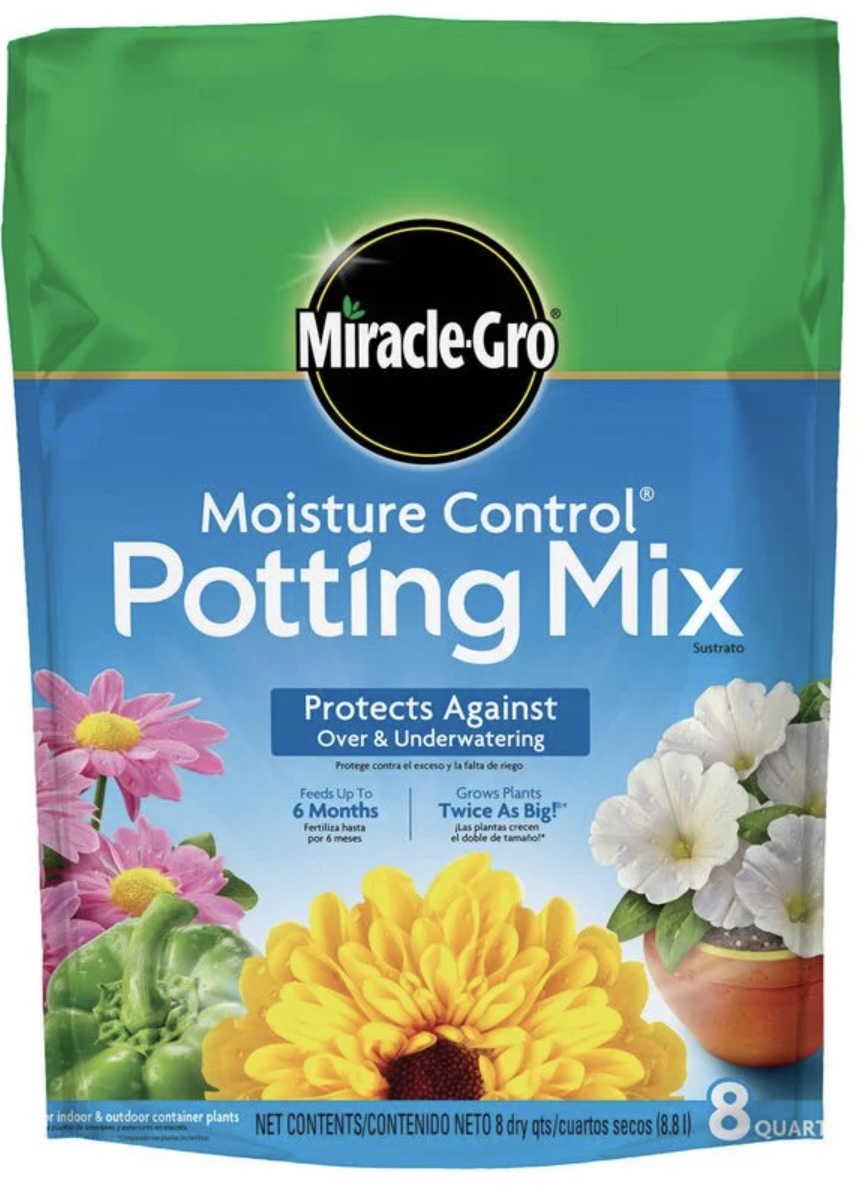 POTTING SOIL, MIRACLE GRO  8 QT