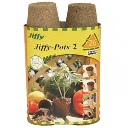 Jiffy 2-1/4" Peat Pots 26 pack 