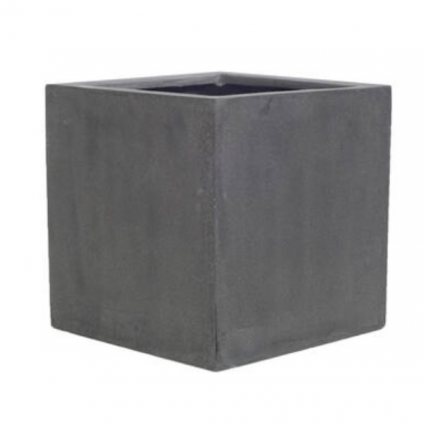 POT, BLOCK S 11.8" GREY