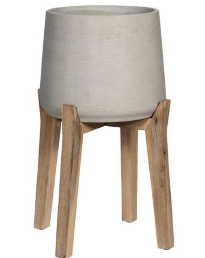 POT, PATT XL FEET HIGH GREY