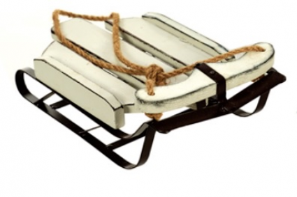 Small White Wash Sled