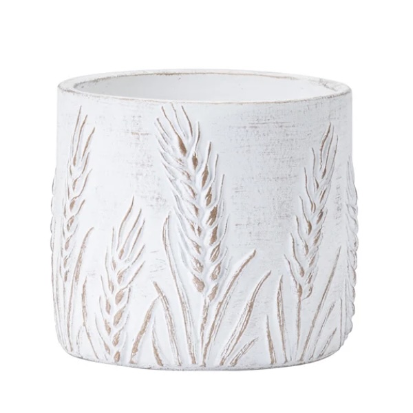 Embossed Wheat Planter 4.5"
