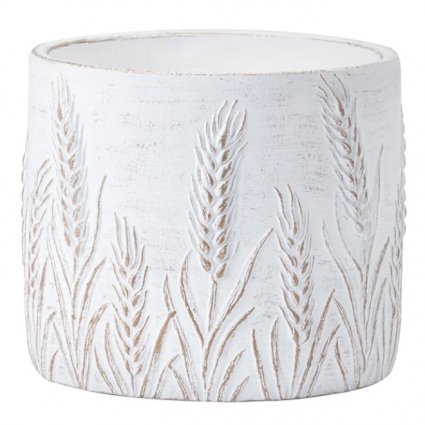 Large Embossed Wheat Planter 6.5"